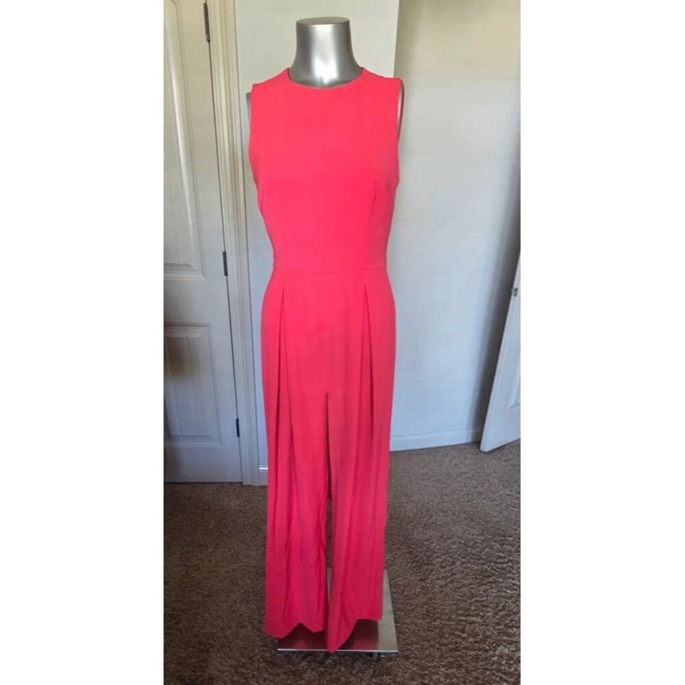 NWOT Resort Wear/Euro Summer Bright Coral Antonio Melani Jumpsuit| Womens size 2